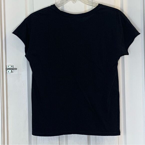 Je t'aime Tee in Black with Gold Foil Print Size Small - Picture 11 of 11